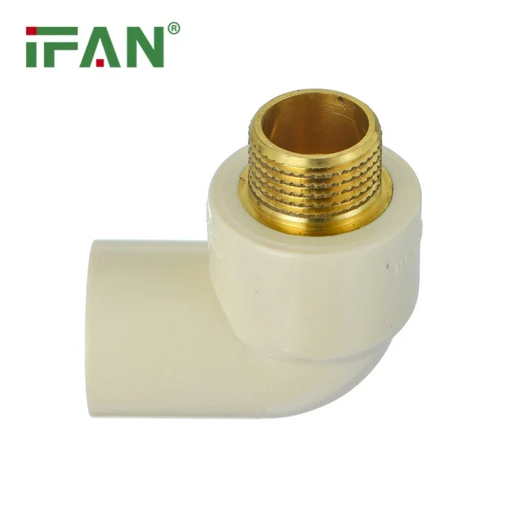 Gomito maschio in ottone CPVC