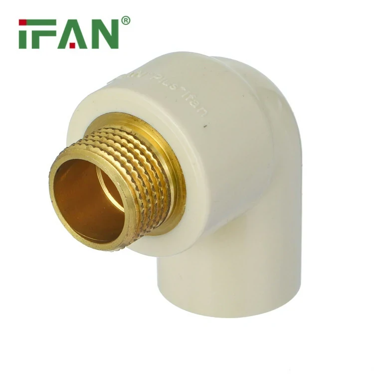 Gomito maschio in ottone CPVC