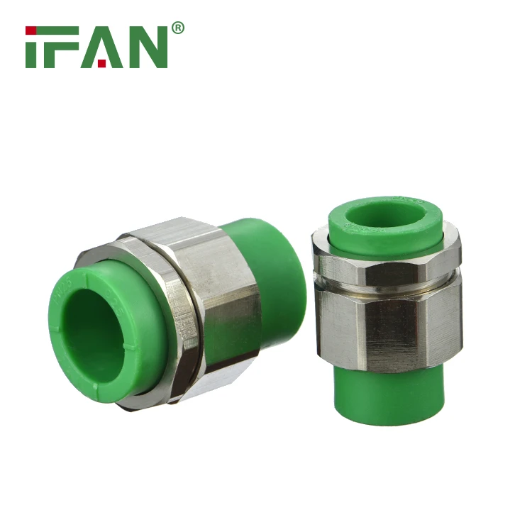 Raccordo doppio in ottone PPR