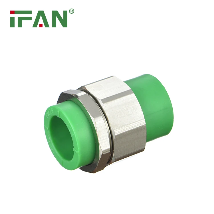 Raccordo doppio in ottone PPR