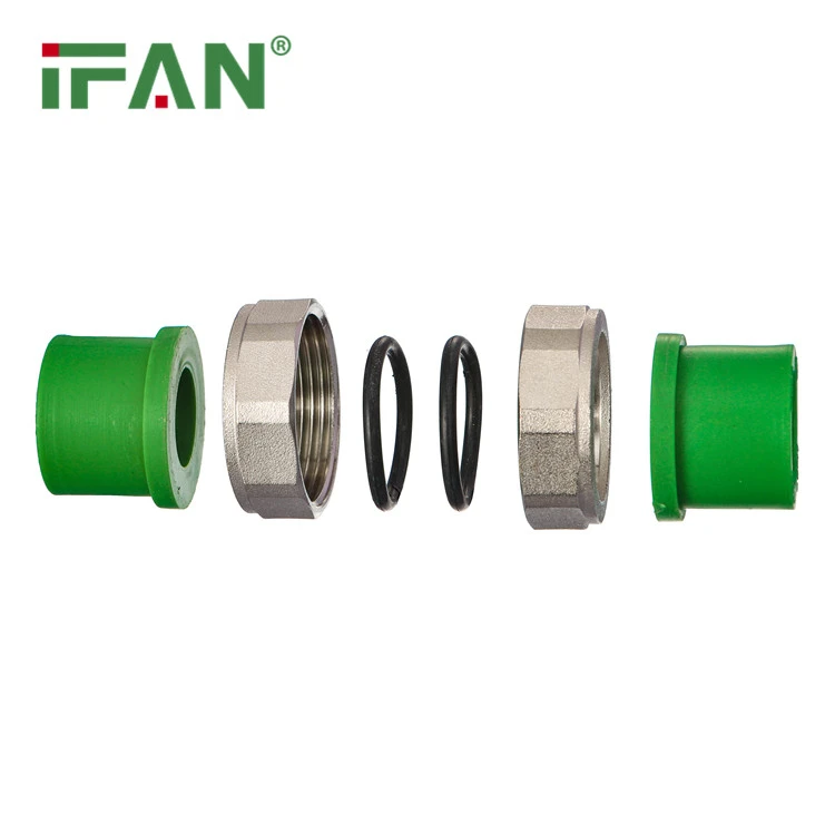 Raccordo doppio in ottone PPR