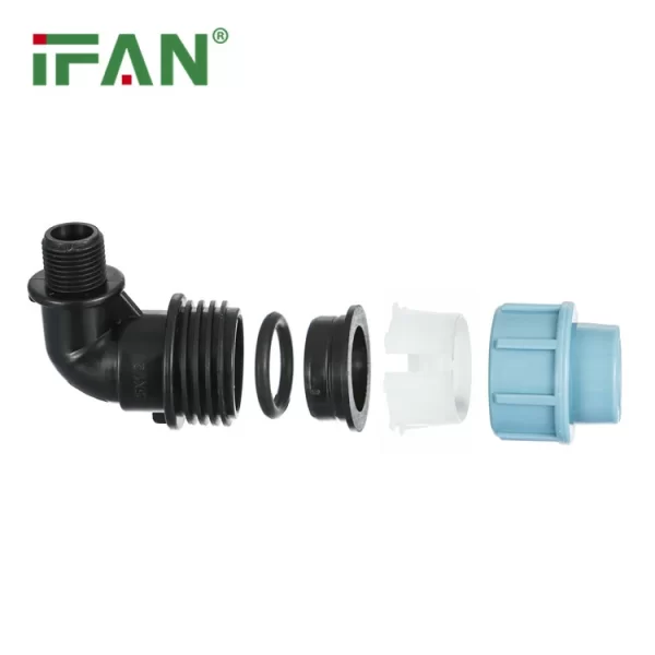 Gomito maschio HDPE