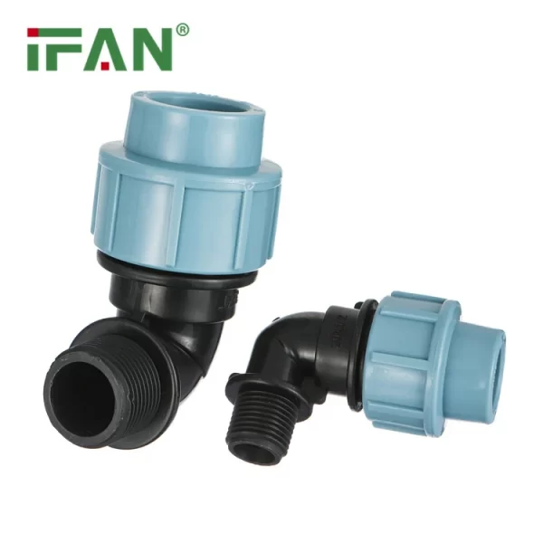 Gomito maschio HDPE