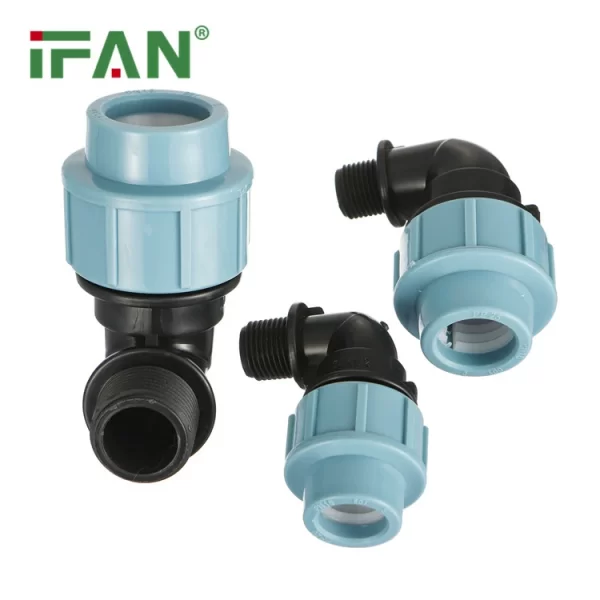 Gomito maschio HDPE