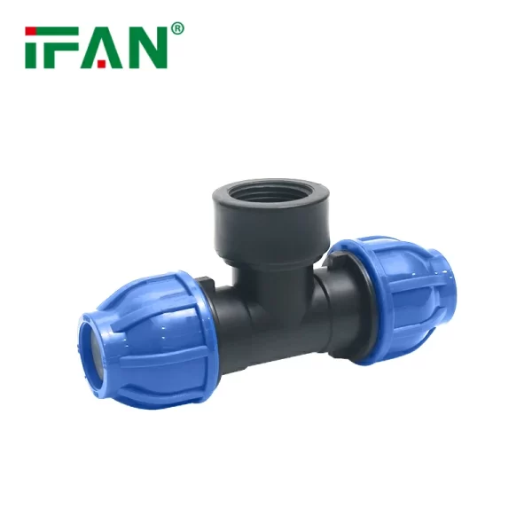 Raccordo a T filettato in HDPE