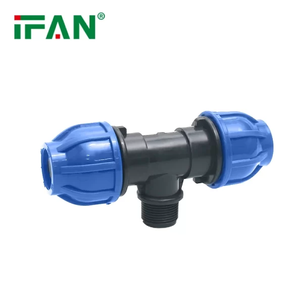 Raccordo a T filettato in HDPE