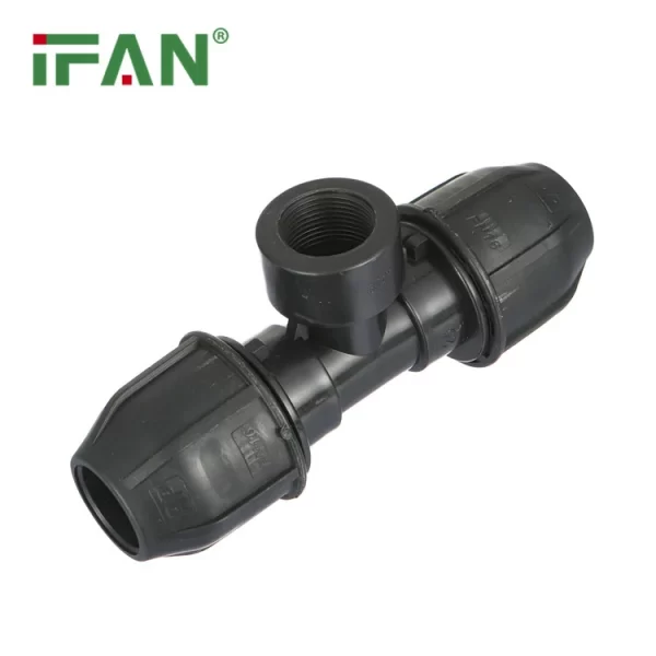 T nero filettato HDPE