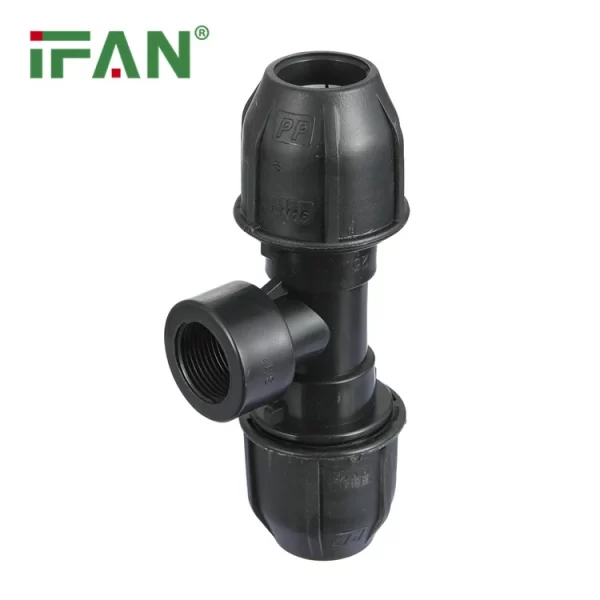 T nero filettato HDPE