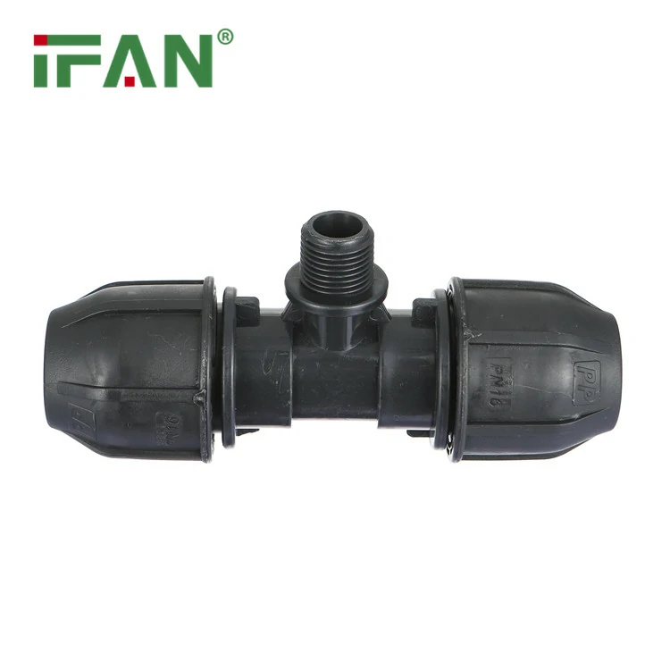 T nero filettato HDPE