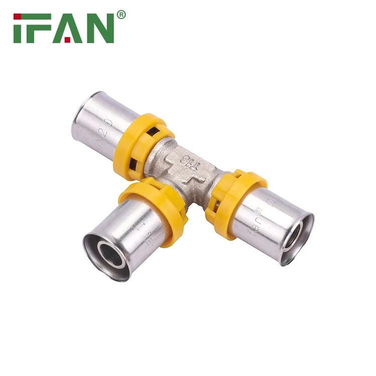 tee di compressione per tubi del gas