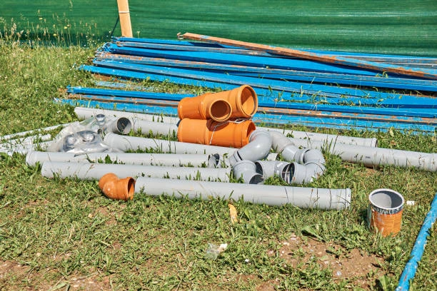 tubo in PVC bianco
