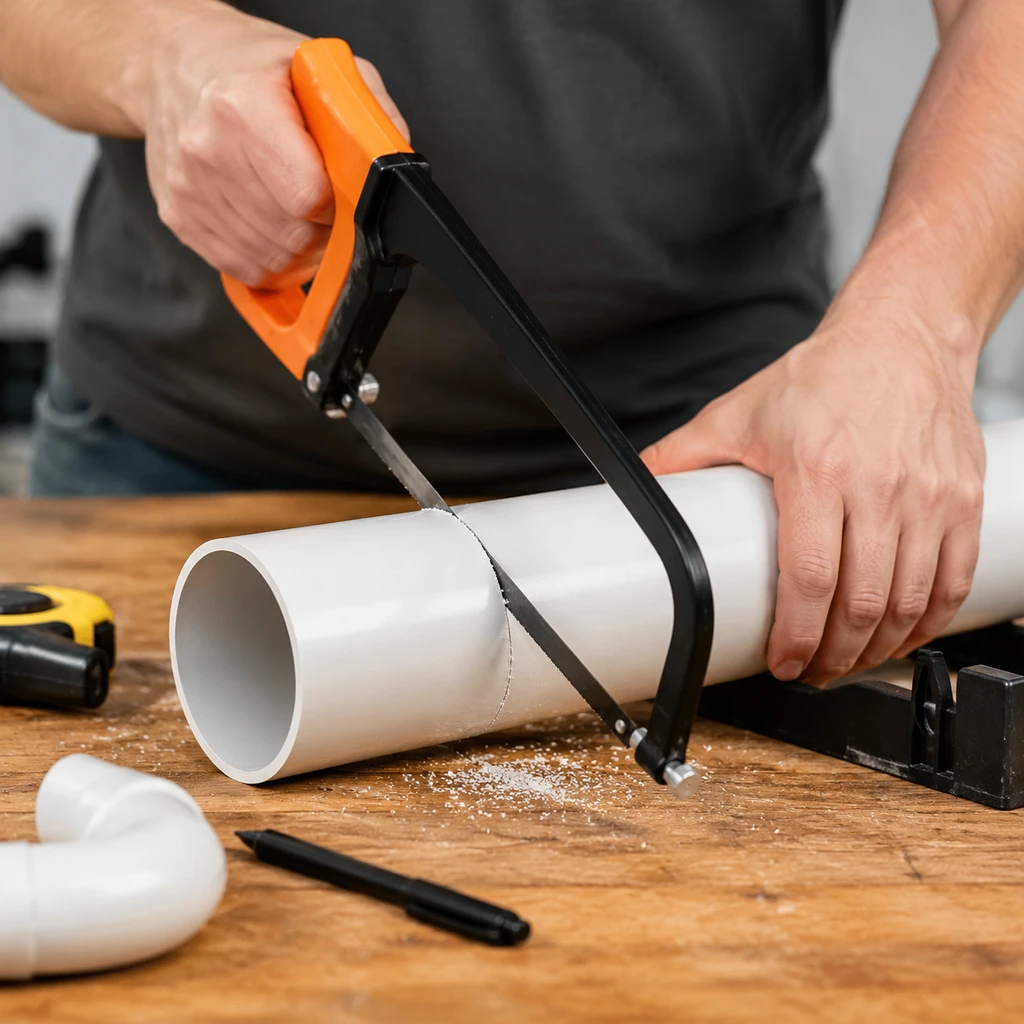 how do you cut pvc pipe