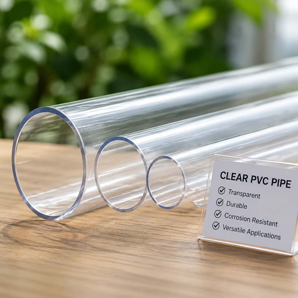 is there a such thing as clear pvc pipe​
