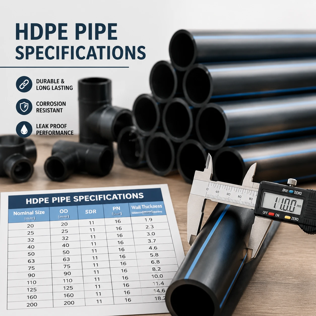 Immagine in evidenza per Specifiche delle tubazioni in HDPE
