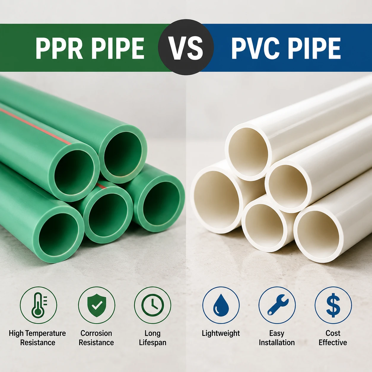 ppr pipe vs pvc pipe