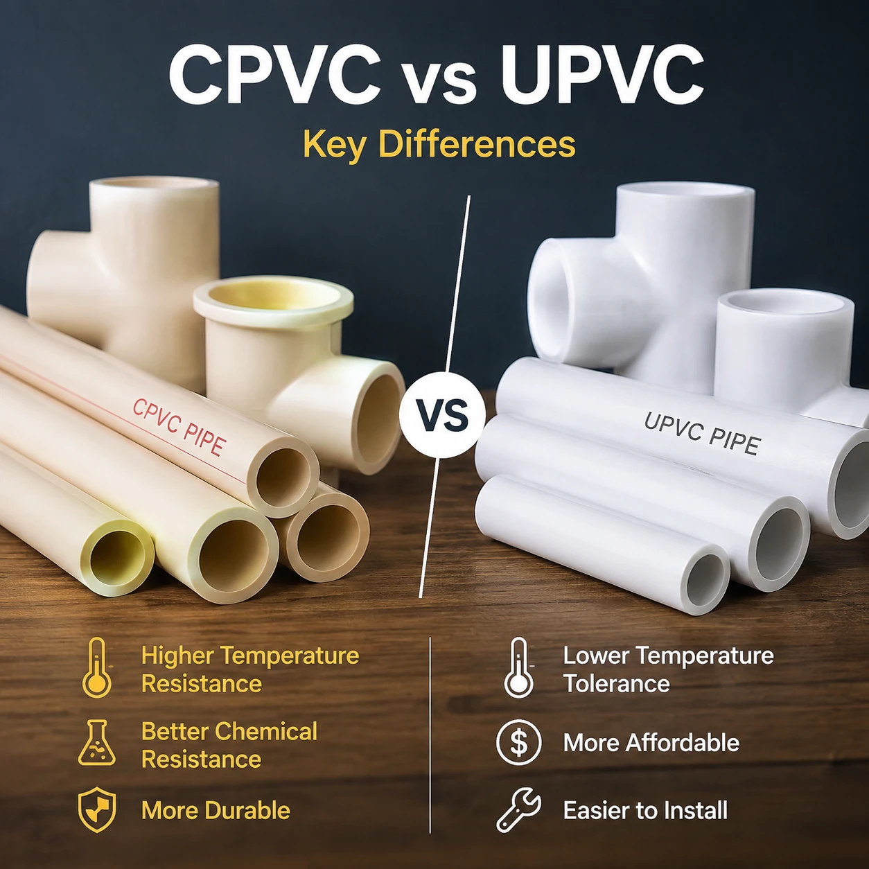 Immagine in evidenza per Differenza tra CPVC e UPVC